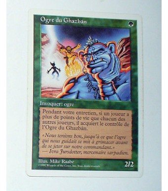 OGRE DU GHAZBAN - INVOQUER OGRE - VF CARTE MTG MAGIC