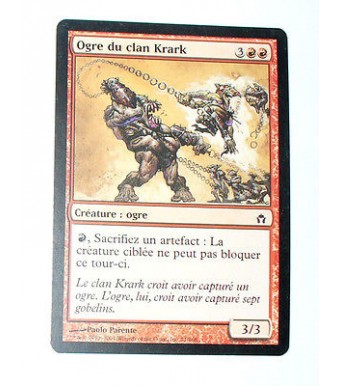 OGRE DU CLAN KRARK - CREATURE OGRE - VF CARTE MTG MAGIC