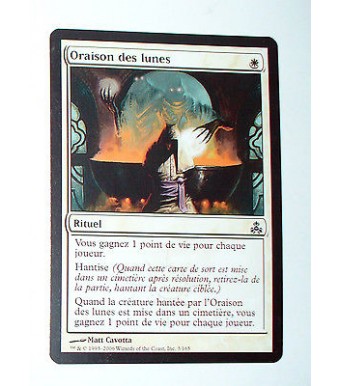 ORAISON DES LUNES - RITUEL - VF CARTE MTG MAGIC