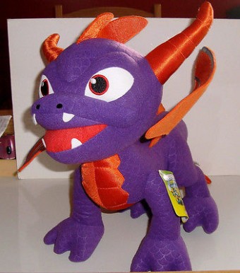 GRANDE PELUCHE PLUSH SYPRO LE DRAGON NEUVE (35x40cm)