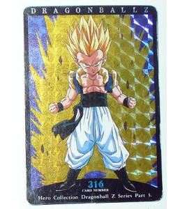 Carte DRAGON BALL Z DRAGONBALL GT CARDDASS CARD PRISM CARTE n°316 JAPAN 1995 