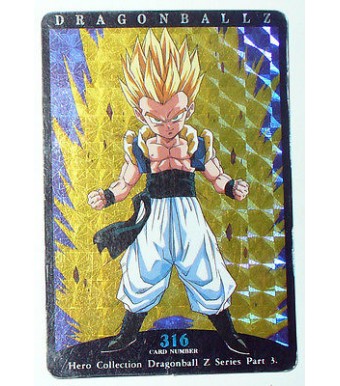 Carte DRAGON BALL Z DRAGONBALL GT CARDDASS CARD PRISM CARTE n°316 JAPAN 1995 