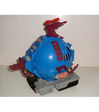 RARE VEHICULE VINTAGE 90'S LES TORTUES NINJA TMNT TECHNODROME INCOMPLET (23x23cm