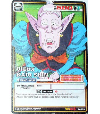 CARTE DBZ DRAGON BALL Z SERIE 6 D-553 VIEUX KAIO SHIN