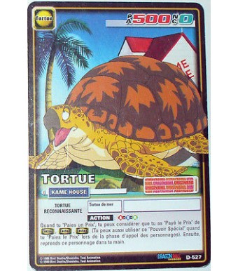 CARTE DBZ DRAGON BALL Z SERIE 6 D-527 TORTUE