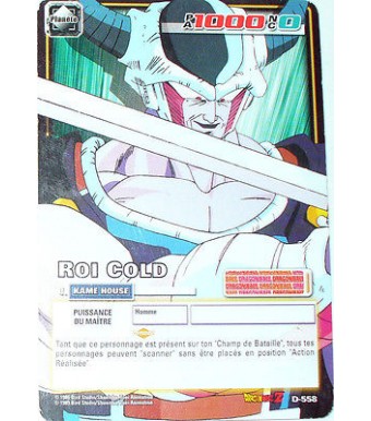CARTE DBZ DRAGON BALL Z SERIE 6 D-558 ROI COLD 