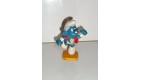 FIGURINE SCHTROUMPF SMURF PITUFO PUFFI - SUPERMAN PEYO (6x5cm)