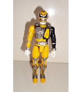 FIGURINE SENTEI POWER RANGER JAUNE SONORE BANDAI 2005 ARTICULE (14x5,5cm)
