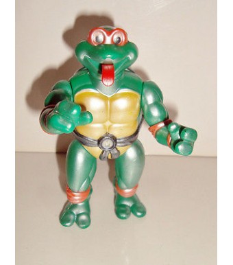 FIGURINE ARTICULE LES TORTUES NINJA TMNT 1992 MICHELANGELO (10x7cm)