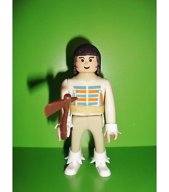 FIGURINE AIRGAM BOYS airgamboys FAR WEST INDIEN AVEC TOMAHAWK   (10x4cm)