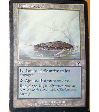 LANDE STERILE - TERRAIN - VF CARTE MTG MAGIC