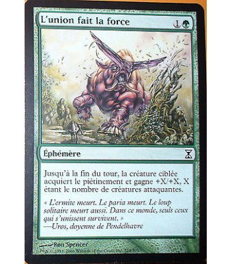 L'UNION FAIT LA FORCE - EPHEMERE - VF CARTE MTG MAGIC