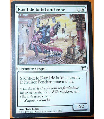 KAMI DE LA LOI ANCIENNE - CREATURE ESPRIT - VF CARTE MTG MAGIC