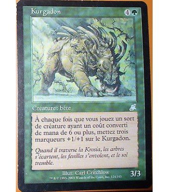 KURGADON - CREATURE BETE - VF CARTE MTG MAGIC