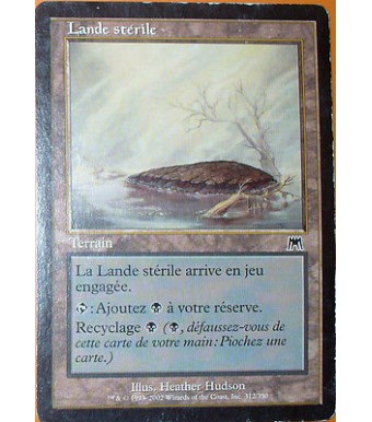 LANDE STERILE - TERRAIN -  VF CARTE MTG MAGIC