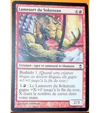 LAMESORT DU SOKENZAN - CREATURE OGRE ET SAMOURAI ET SHAMANE-VF CARTE HOLO  MAGIC