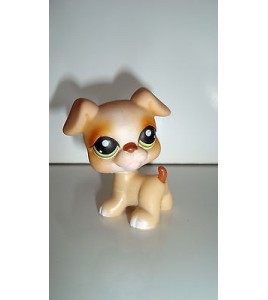 FIGURINE PETSHOP LITTLEST PET SHOPCHIEN YEUX VERT DOG PERO