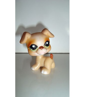 FIGURINE PETSHOP LITTLEST PET SHOPCHIEN YEUX VERT DOG PERO