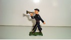 FIGURINE FIGUR STARLUX - SOLDAT BLEU MILITAIRE AVEC TROMPETTE