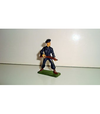 FIGURINE FIGUR STARLUX - SOLDAT BLEU MILITAIRE AVEC FUSIL 