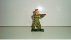 FIGURINE FIGUR STARLUX - SOLDAT MILITAIRE BERET ROUGE AVEC FUSIL ABIME