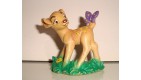 FIGURINE WALT DISNEY - BAMBI FAN BULLYLAND  (5x5cm)