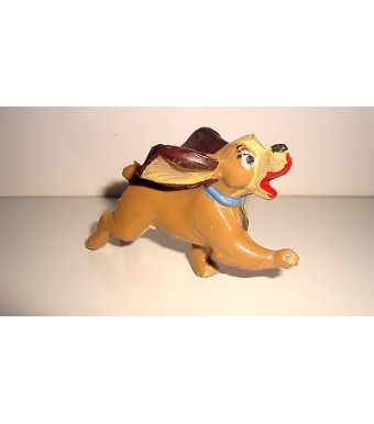 RARE FIGURINE VINTAGE JIM - WALT DISNEY LA BELLE ET LE CLOCHARD LADY N°2 (5x8cm)