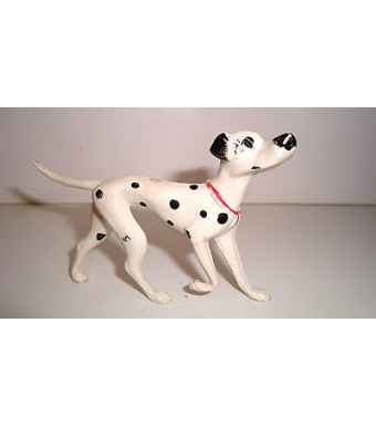 RARE FIGURINE VINTAGE JIM - WALT DISNEY LES 101 DALMATIENS PONGO N°3 (6x8cm)