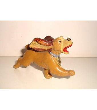 RARE FIGURINE VINTAGE JIM - WALT DISNEY LA BELLE ET LE CLOCHARD LADY (5x8cm)