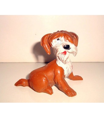 RARE FIGURINE VINTAGE JIM - WALT DISNEY LES 101 DALMATIENS LE COLONEL (5x5cm)