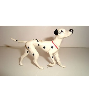 RARE FIGURINE VINTAGE JIM - WALT DISNEY LES 101 DALMATIENS PONGO N°4 (6x8cm)