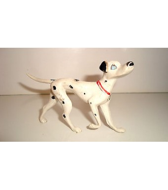 RARE FIGURINE VINTAGE JIM - WALT DISNEY LES 101 DALMATIENS PONGO (6x8cm)