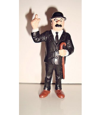 FIGURINE TINTIN & MILOU HERGE -  DUPONT ET DUPOND BULLYLAND (8x4cm)
