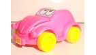 VEHICULE KINDER N°334 VOITURE ROSE PINK CAR (4x2,5cm)