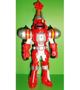 FIGURINE POWER RANGERS SENTEI - FORCE ROUGE BANDAI 2006 (24x11cm)