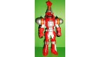FIGURINE POWER RANGERS SENTEI - FORCE ROUGE BANDAI 2006 (24x11cm)