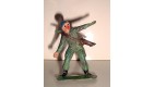ANCIENNE FIGURINE EN PLASTIQUE  ANNEE 70-80 SOLDAT MILITAIRE LANCEUR DE GRENADE 