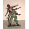 ANCIENNE FIGURINE EN PLASTIQUE  ANNEE 70-80 SOLDAT MILITAIRE LANCEUR DE GRENADE 