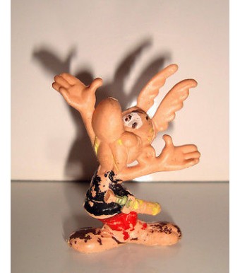ANCIENNE FIGURINE ASTERIX  & OBELIX - ASTERIX HUILOR UDERZO GOSCINNY  (6x4cm)