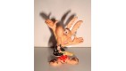ANCIENNE FIGURINE ASTERIX  & OBELIX - ASTERIX HUILOR UDERZO GOSCINNY  (6x4cm)