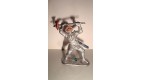 FIGURINE EN PLASTIQUE ANNEE 70-80 - SOLDAT ARMURE MOYEN AGE SOLDAT (6x5cm)