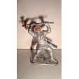 FIGURINE EN PLASTIQUE ANNEE 70-80 - SOLDAT ARMURE MOYEN AGE SOLDAT (6x5cm)