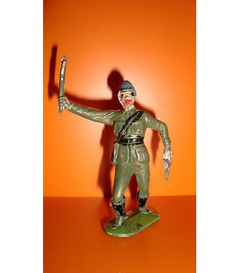 FIGURINE EN PLASTIQUE ANNEE 70-80 SOLDAT MILITAIRE (6x5cm)