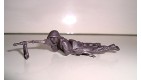  ANCIENNE FIGURINE EN PLASTIQUE MONOCHROME SOLDAT ANNEE 70-80 ALLEMAND   (5x4cm)
