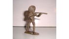 FIGURINE EN PLASTIQUE MONOCHROME SOLDAT ANNEE 70-80 INDIEN CHEF N°63 (5x5cm)