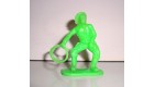 FIGURINE EN PLASTIQUE MONOCHROME SOLDAT ANNEE 70-80 COW BOY AVEC LASSOT (6x5cm)