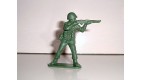 FIGURINE EN PLASTIQUE MONOCHROME SOLDAT ANNEE 70-80 U.S N°55 (4x4cm)
