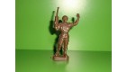 FIGURINE EN PLASTIQUE MONOCHROME SOLDAT U.S  ANNEE 70-80 N°98 (7x3cm)