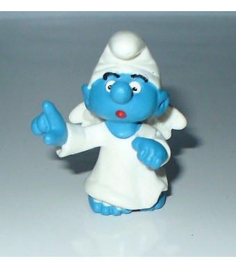 FIGURINE  DES SCHTROUMPFS " ANGE GARDIEN "  PEYO 1984
