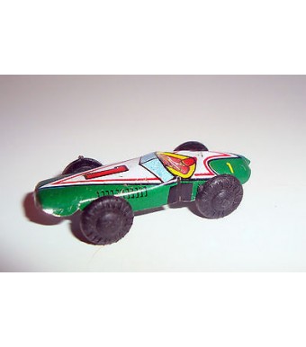 ANCIEN VEHICULE TOLE VERTE COURSE TOYS MADE IN JAPAN (4x1,5cm)